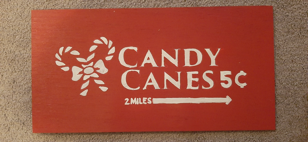 Candy Cane sign
