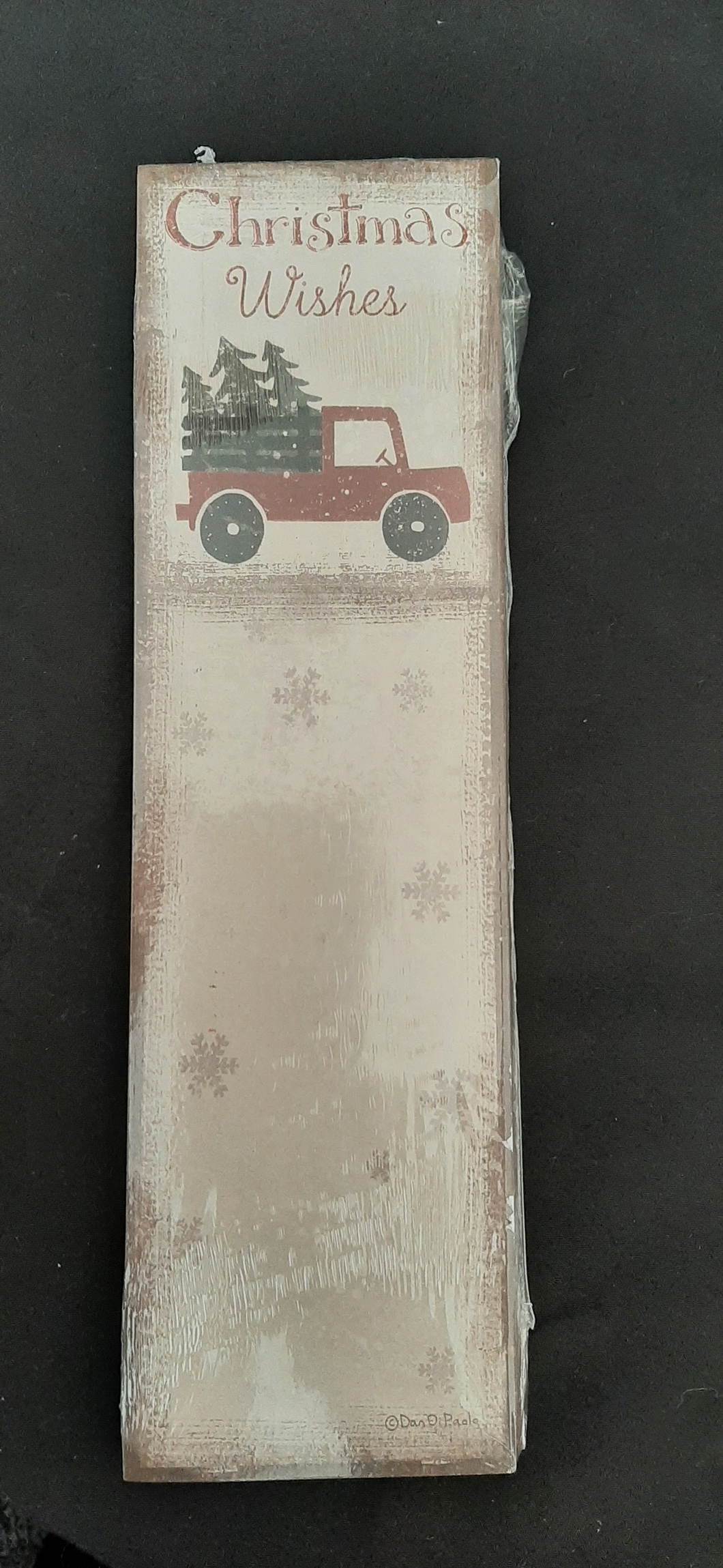 Note pad small Christmas truck